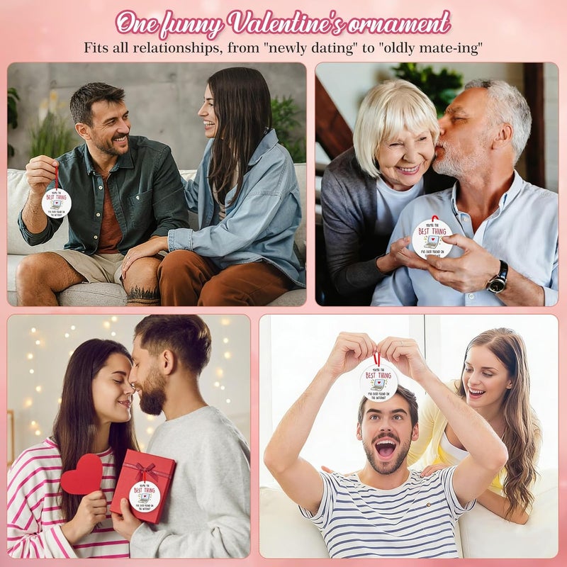 PETCEE Valentine's Day Ornaments - Romantic Valentines Ornaments for Tree Decorations Valentines Day Gifts for Boyfriend Girlfriend Anniversary Keepsake Gifts for Husband Wife Women Men - Image 4